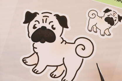 Pug Sticker Buddy