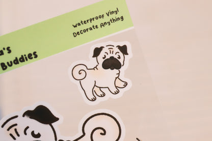 Pug Sticker Buddy