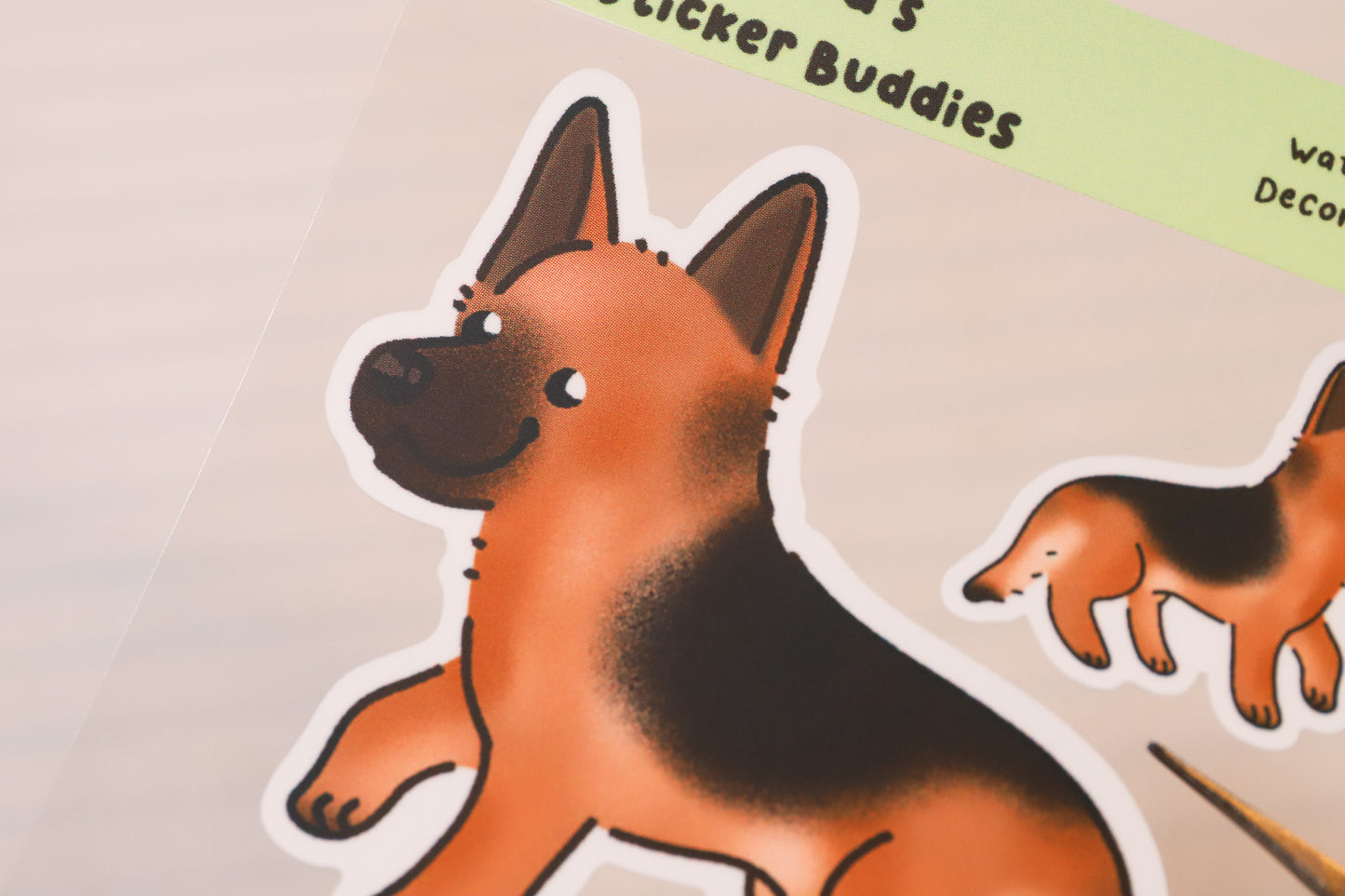 German Shepherd Sticker Buddy