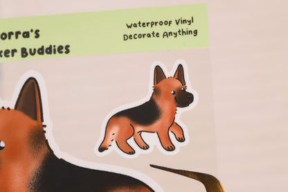 German Shepherd Sticker Buddy