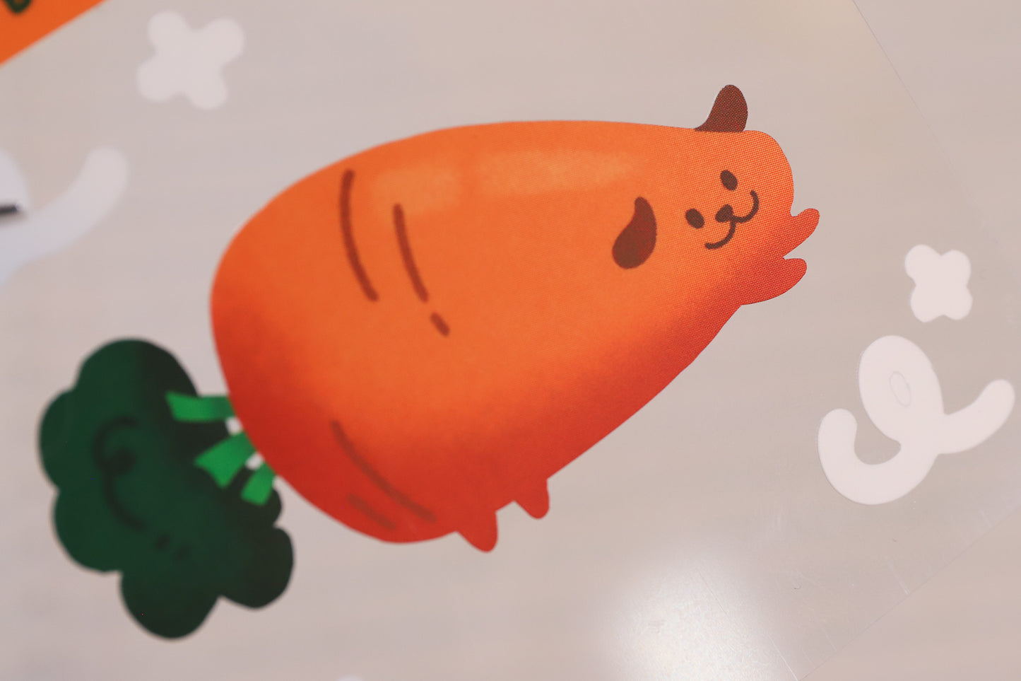 Carrot Pup Sticker Buddy