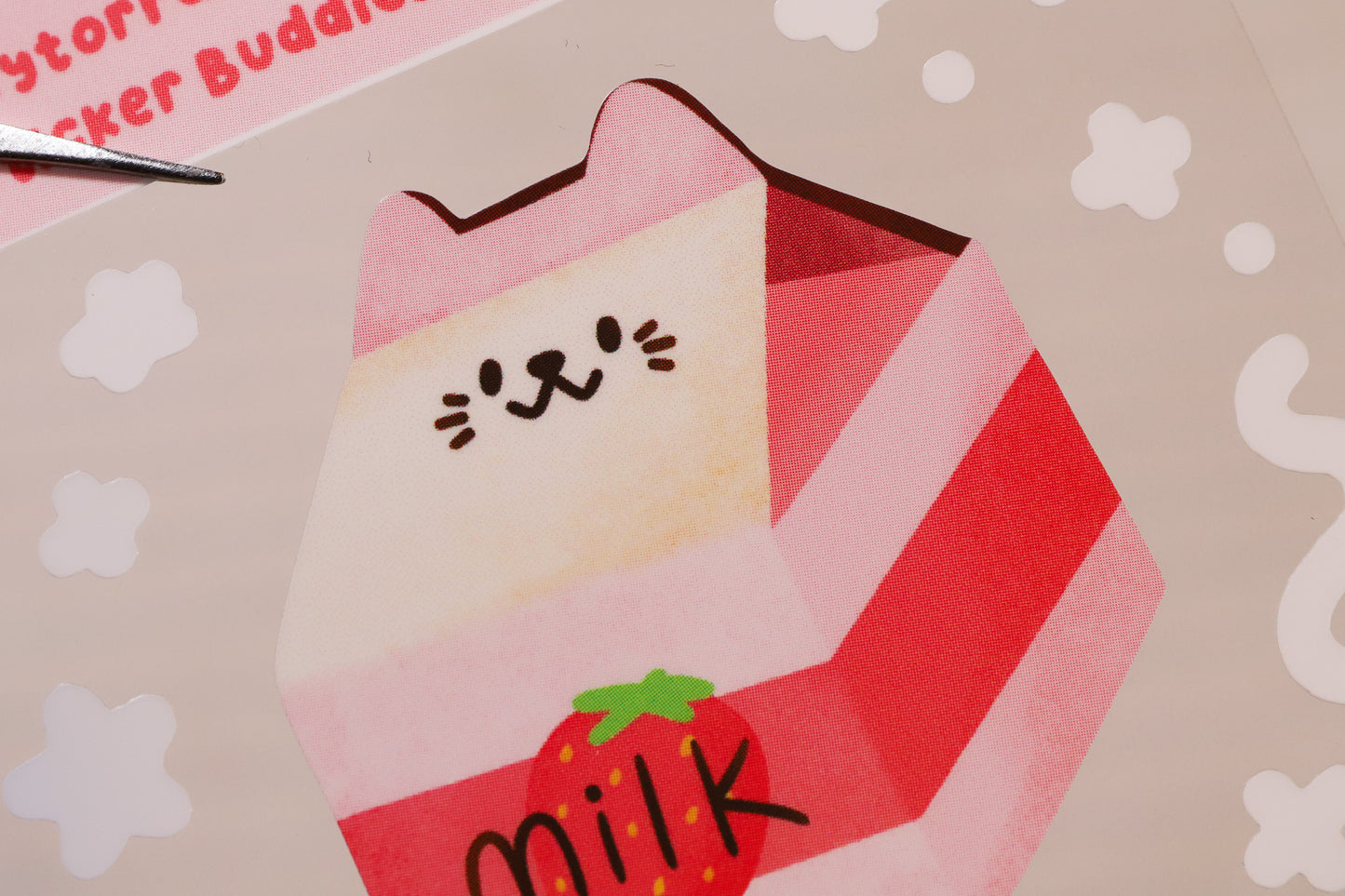 Strawberry Milk Sticker Buddy