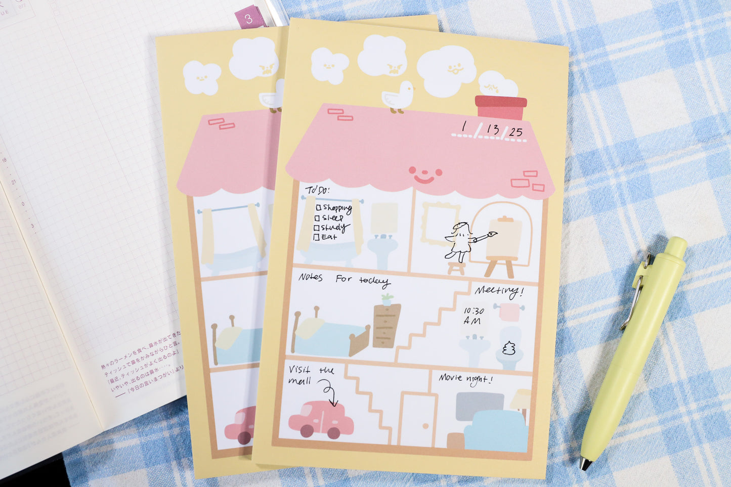 Little House Daily Planner Notepad