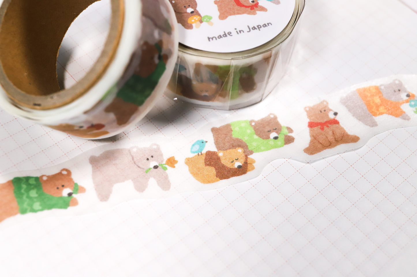 Bear Family Washi  Tape - Japan 🇯🇵 - Travel Lab