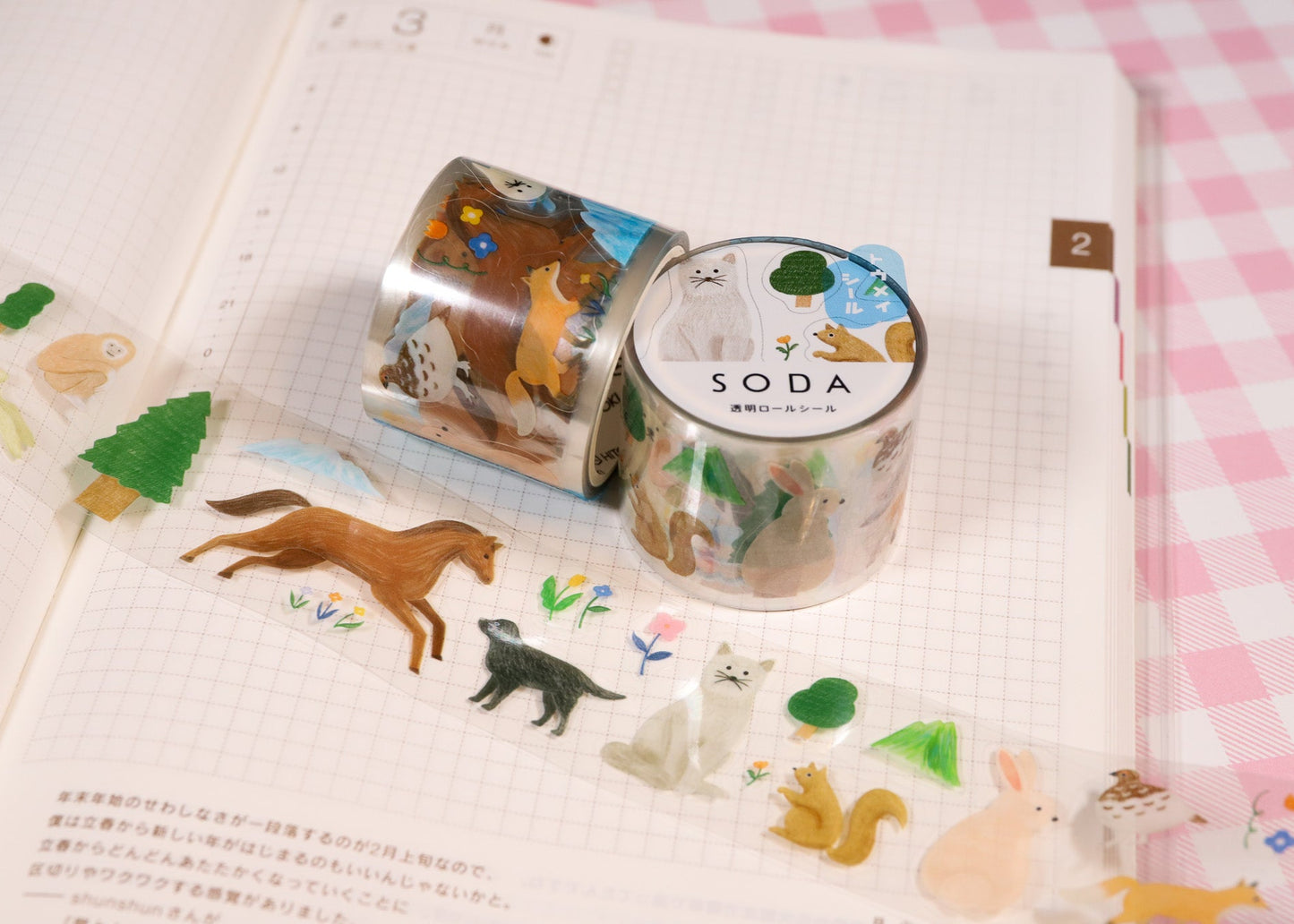 Animal Seasons Tape Stickers - Japan 🇯🇵 - Travel Lab