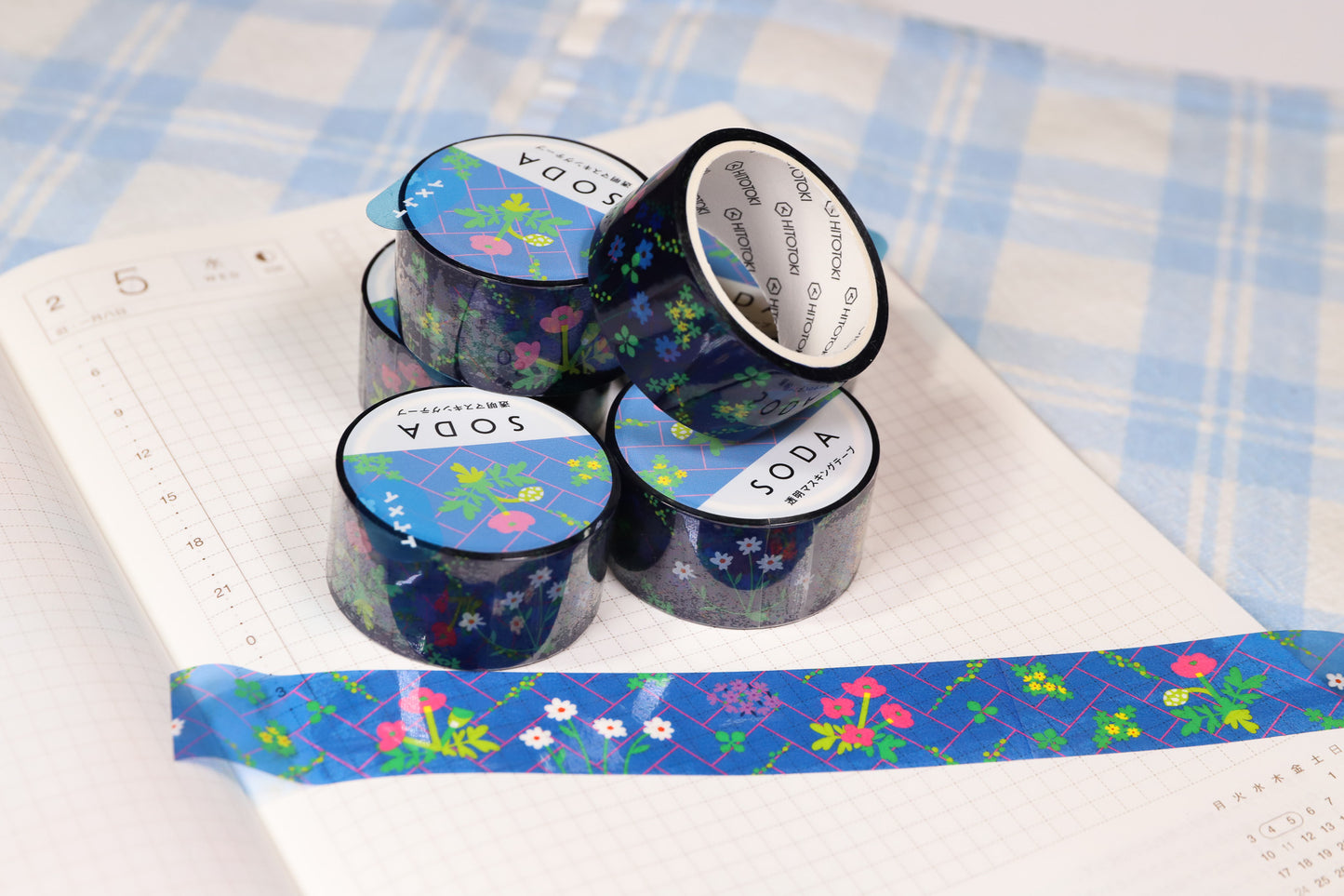 Blue Flowers Washi  Tape - Japan 🇯🇵 - Travel Lab