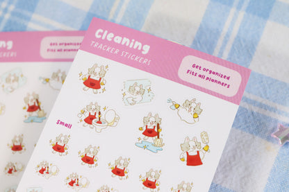 Cleaning Tracker Stickers