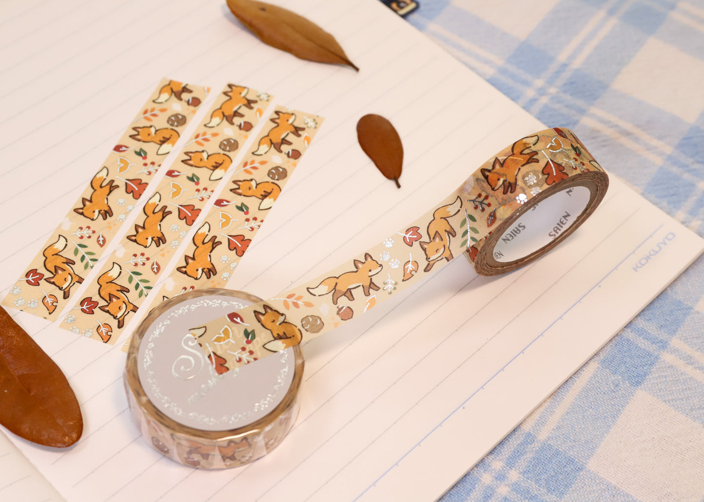 Foxes in Fall Washi Tape