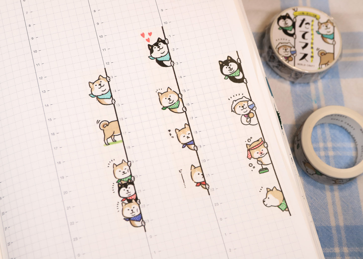 Shiba Inu Washi Tape - Page Peeper