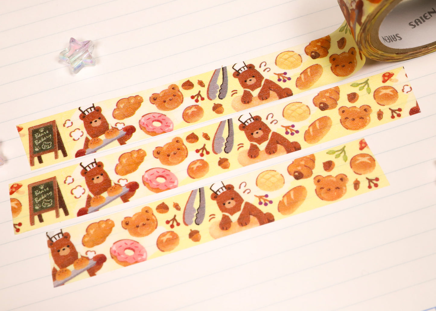 Bakery Bear Washi Tape