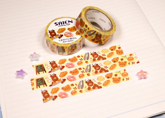 Bakery Bear Washi Tape