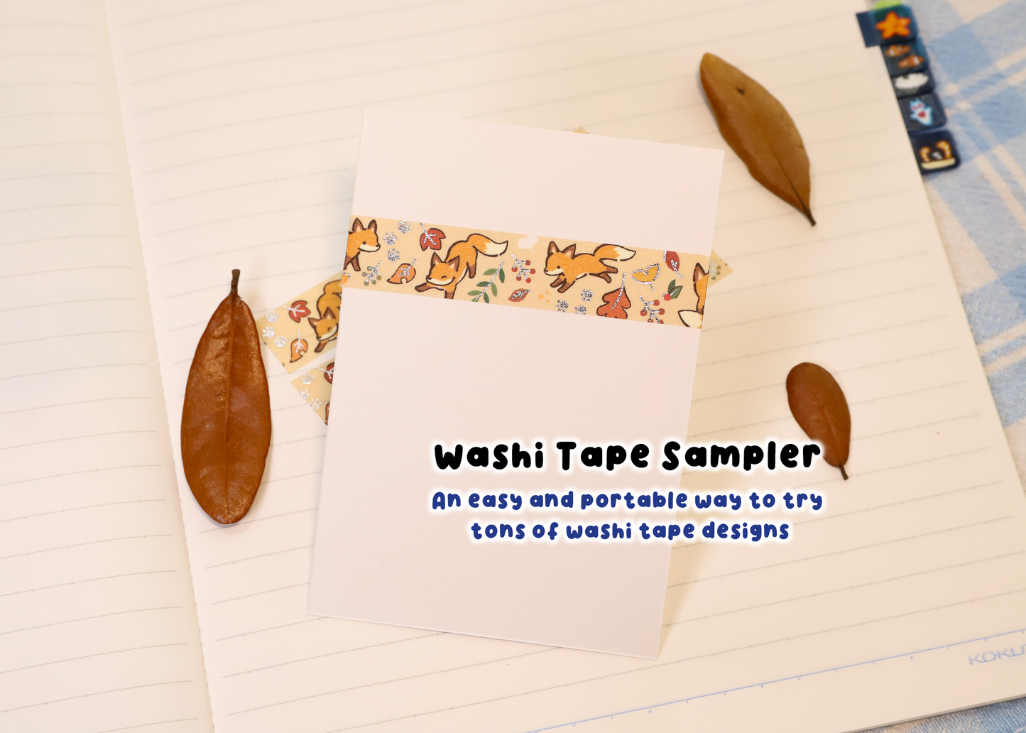 Foxes in Fall Washi Tape