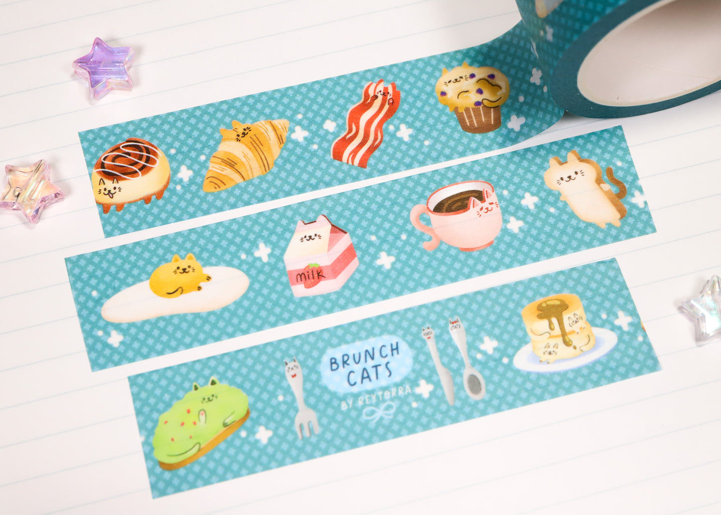 Brunch Cats Washi Tape