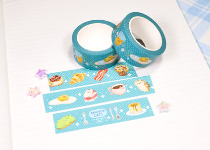 Brunch Cats Washi Tape