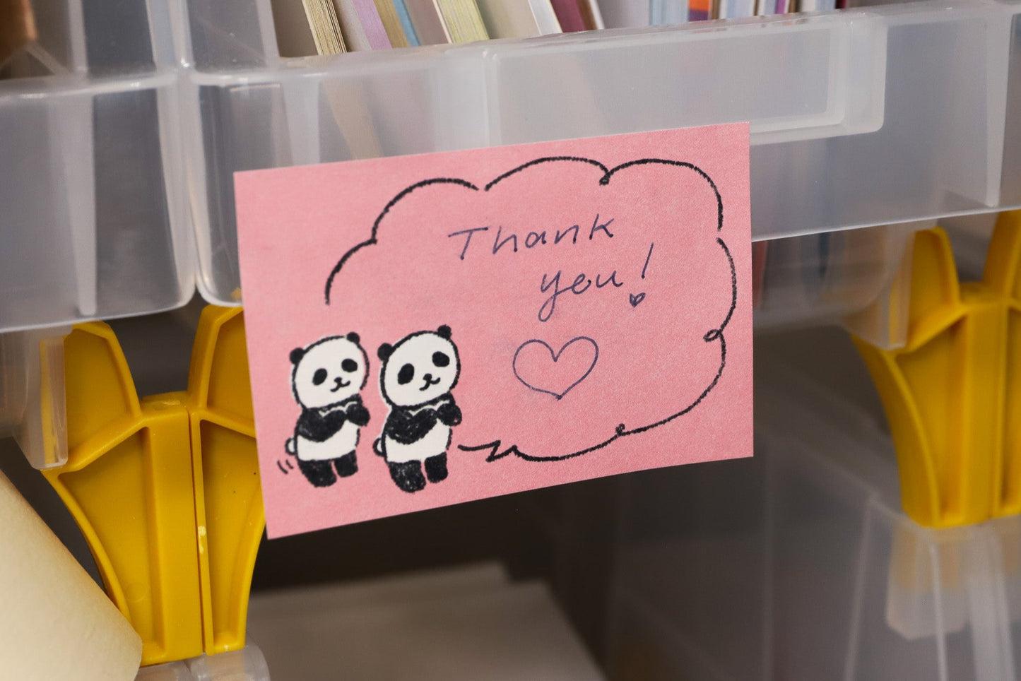 Polite Panda Double Sticky Note