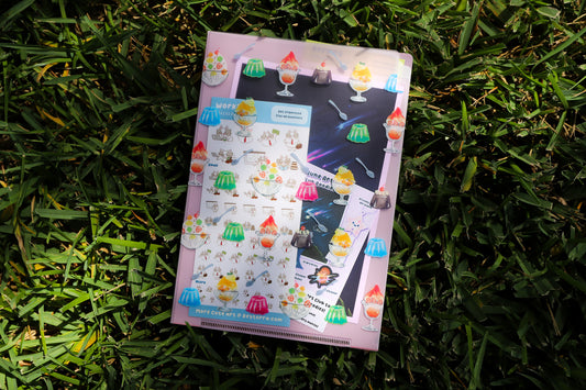 Shaved Ice Sticker Organizer Folder