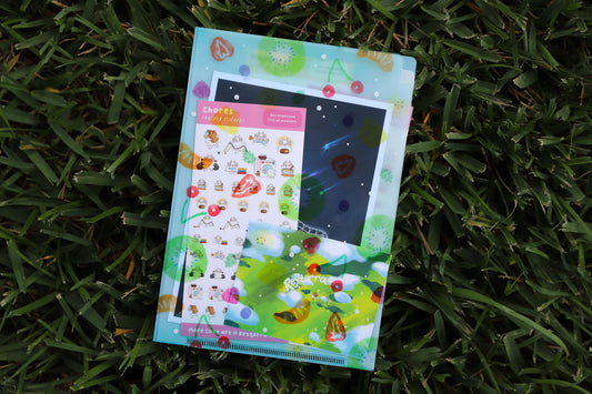 Fruit Soda Sticker Organizer Folder