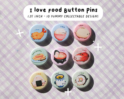 I love Food Pins - 10 to Collect