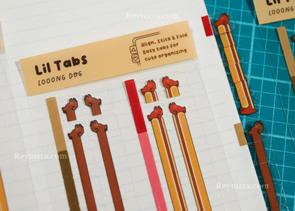 Long Dog Lil Tab Sticker Sheet