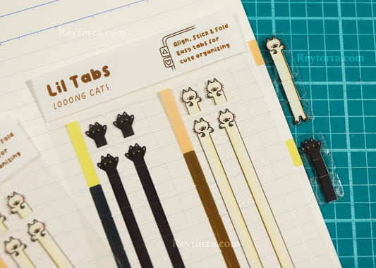 Long Cat Lil Tab Sticker Sheet