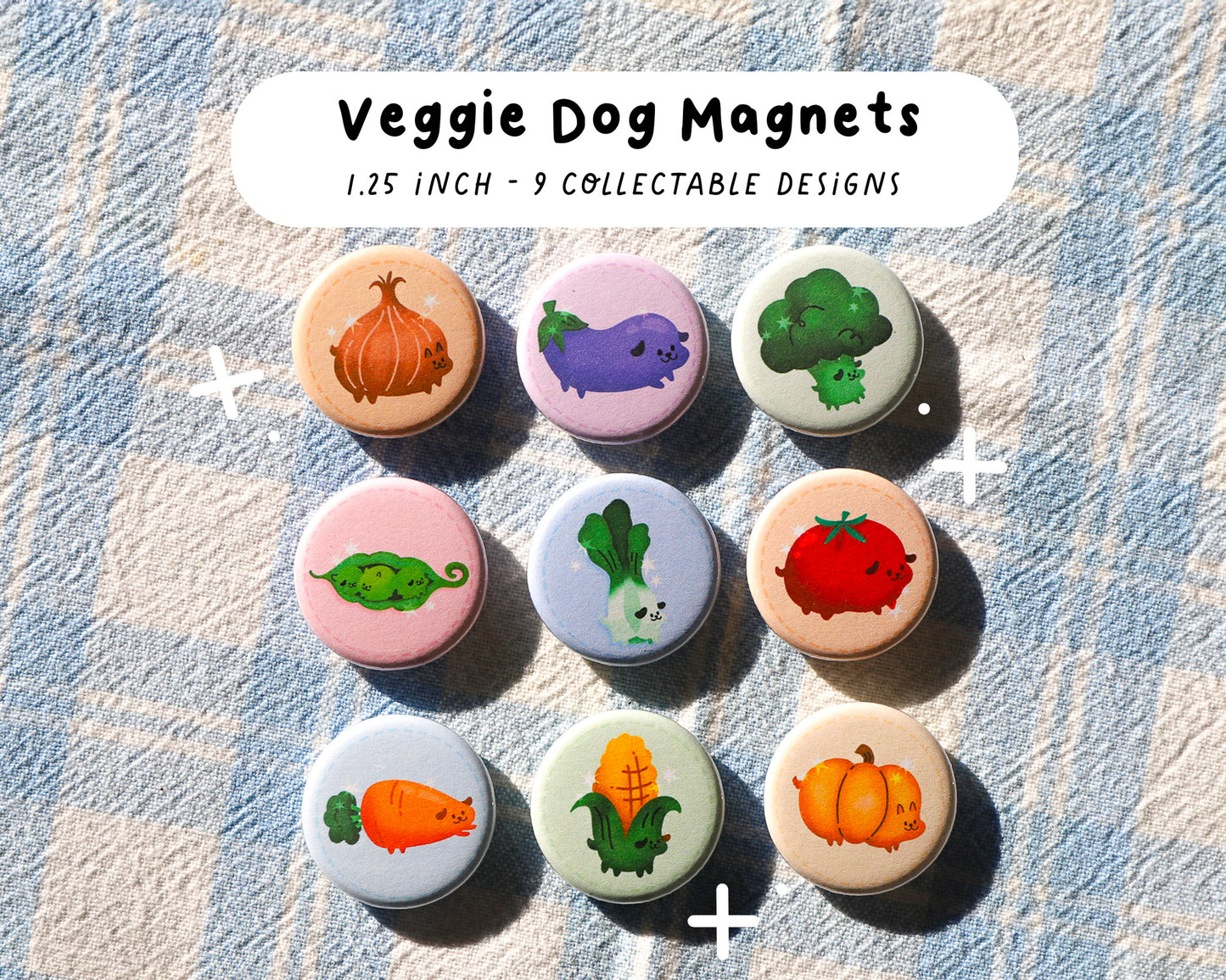 Veggie Dog Magnets - 9 to Collect