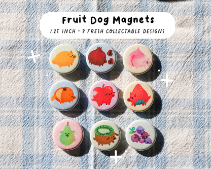 Fruit Dog Magnets - 9 to Collect