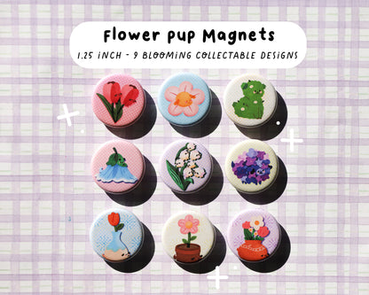 Flower Pup Magnets - 9 to Collect