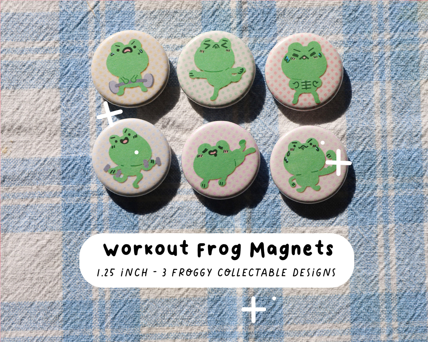 Gym Frog Magnets - 6 to Collect