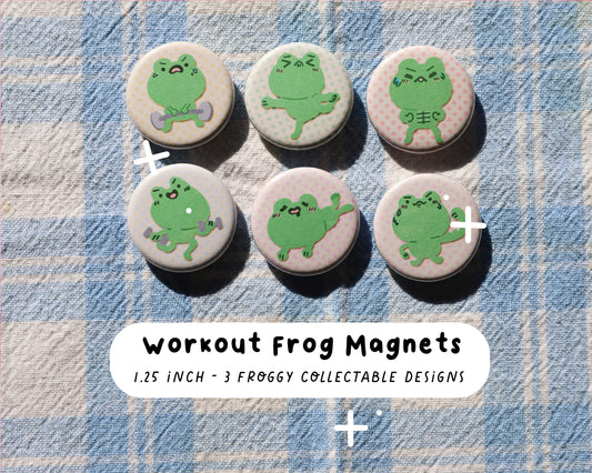 Gym Frog Magnets - 6 to Collect