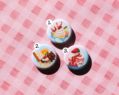 Pudding Parfait Bear Magnet - 3 to collect