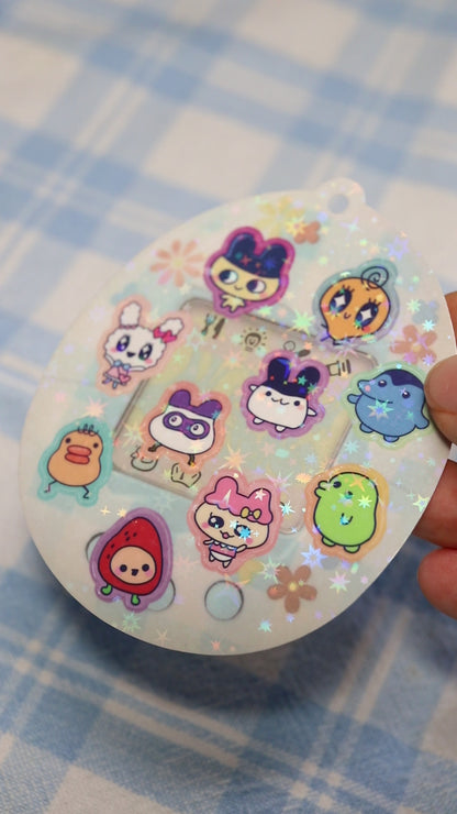 Tamagotchi Sparkle Stickers - Transparent Stickers