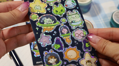 Alien Space Sticker Sheet