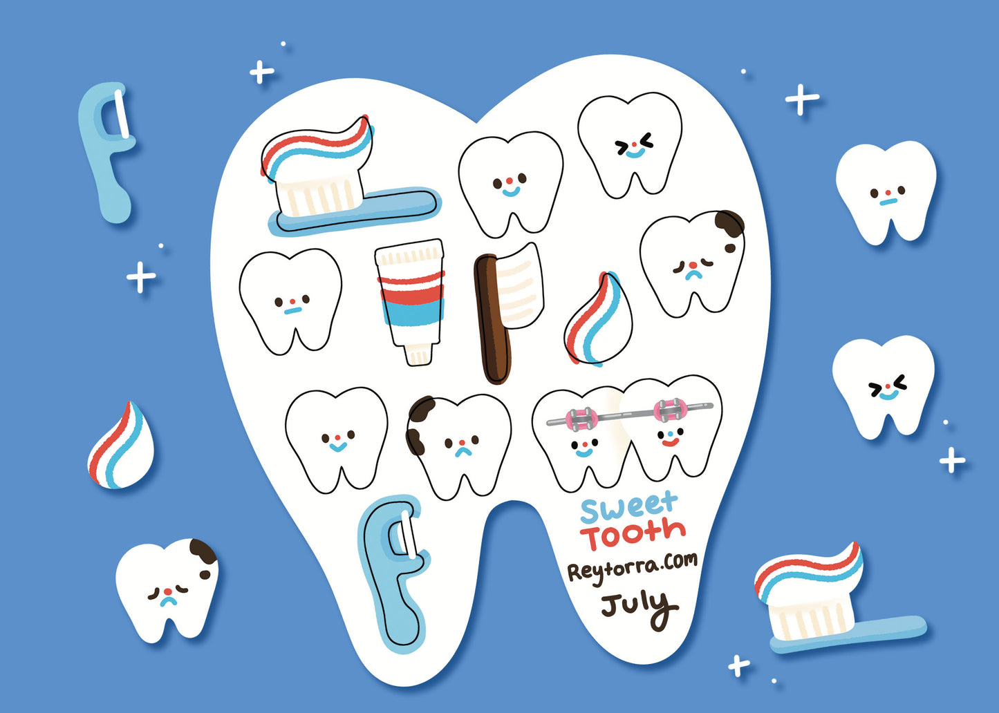 Sweet Tooth Sticker Sheet