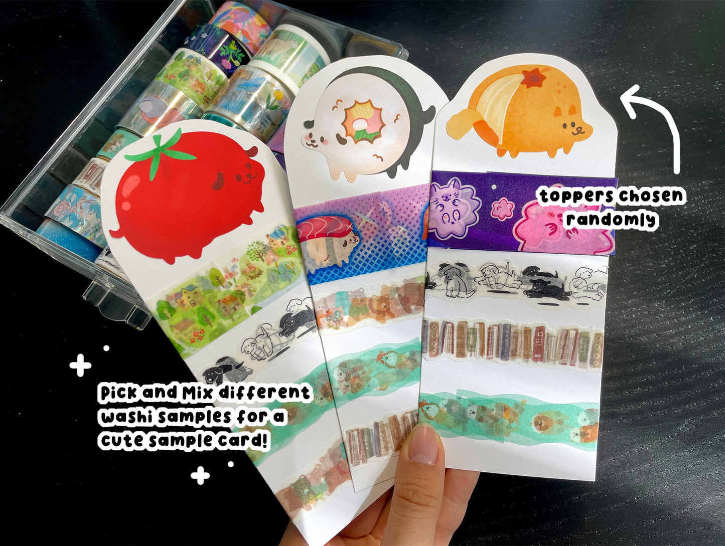 Blue Bloom Washi Tape Sample