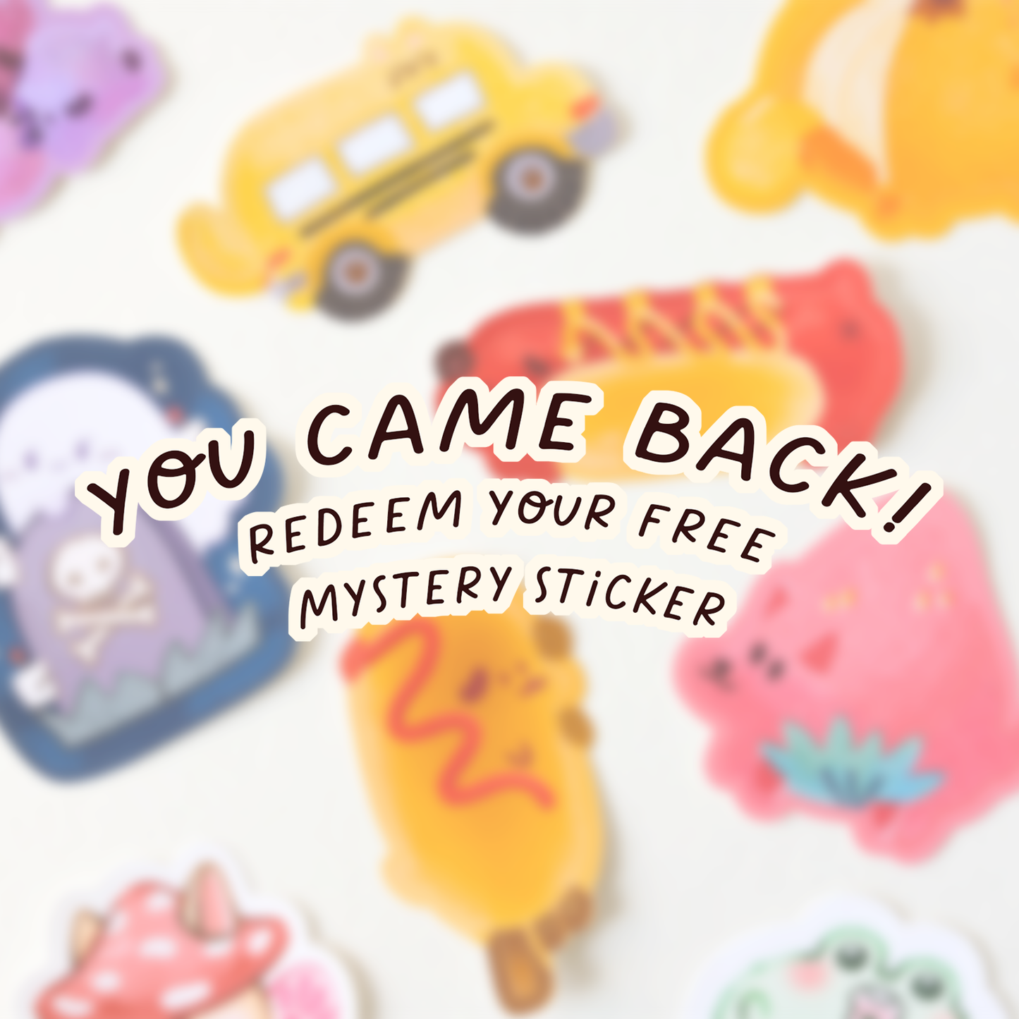 Mystery Freebie Sticker