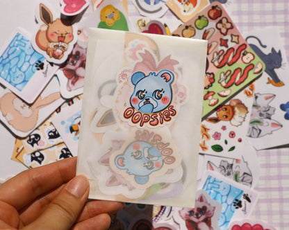 Kawaii Oopsies Bear Sticker