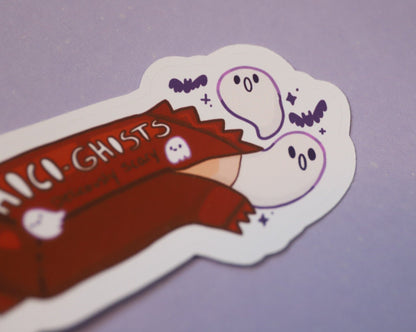 Ghost Candy Sticker - Halloween