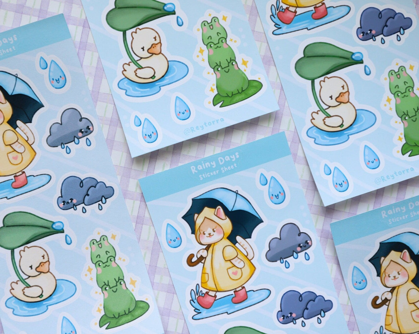 Rainy Day Sticker Sheet - Rainy Day Friends