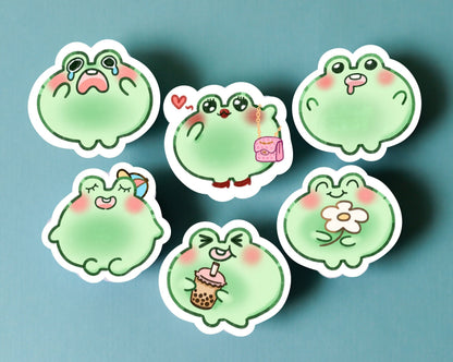 Froggy friends Stickers - 6 Styles