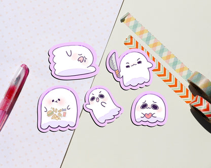 Spooky Ghost Stickers - Halloween