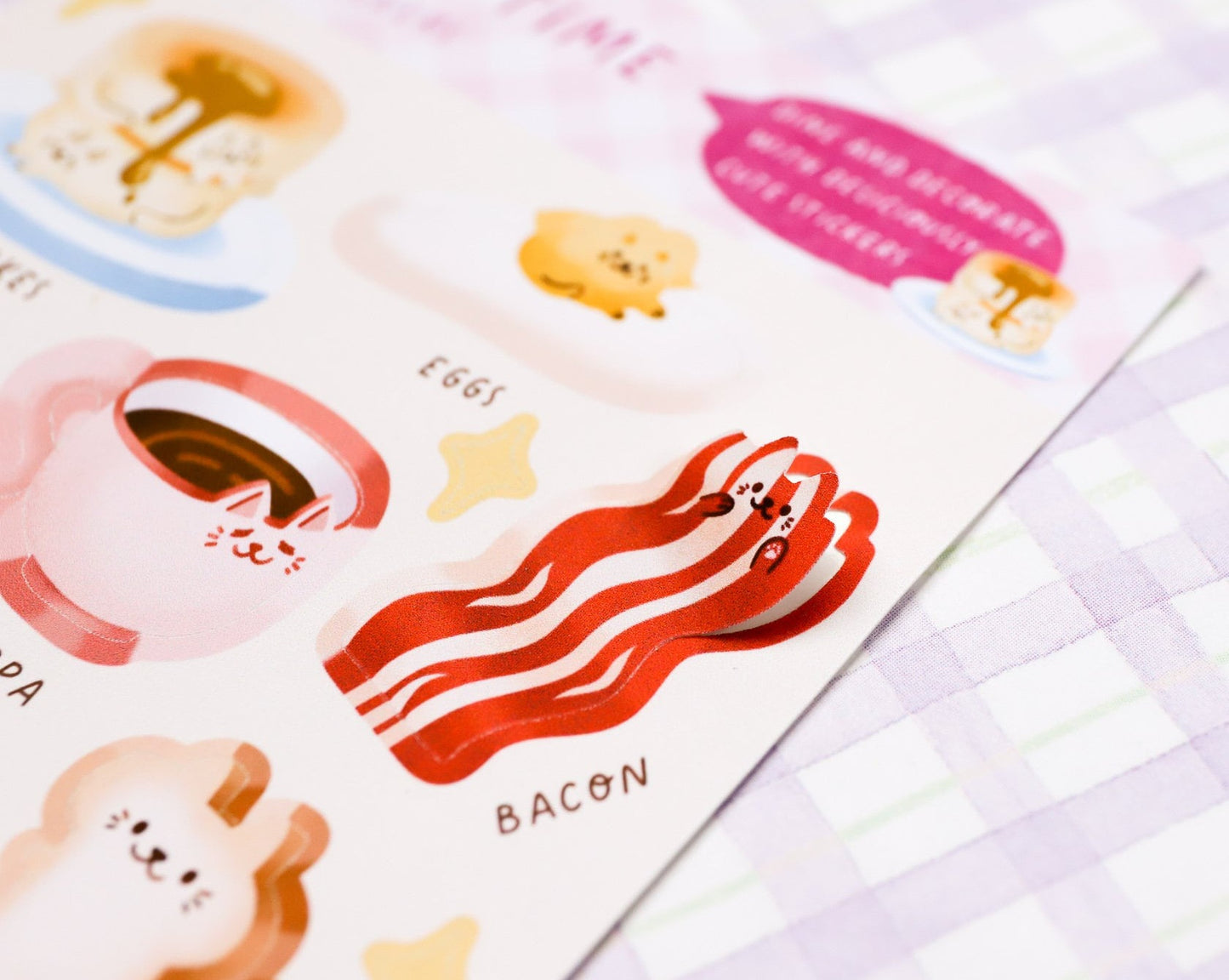 Cat Brunch Sticker Sheet - 17 Cute Stickers