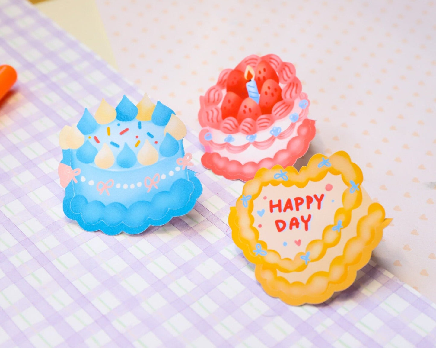 Vintage Cake Stickers - 3 Styles