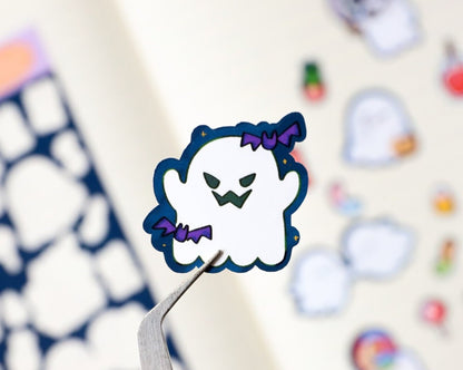 Cute Ghost Sticker Sheet - 23 Stickers