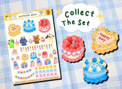 Vintage Cake Stickers - 3 Styles